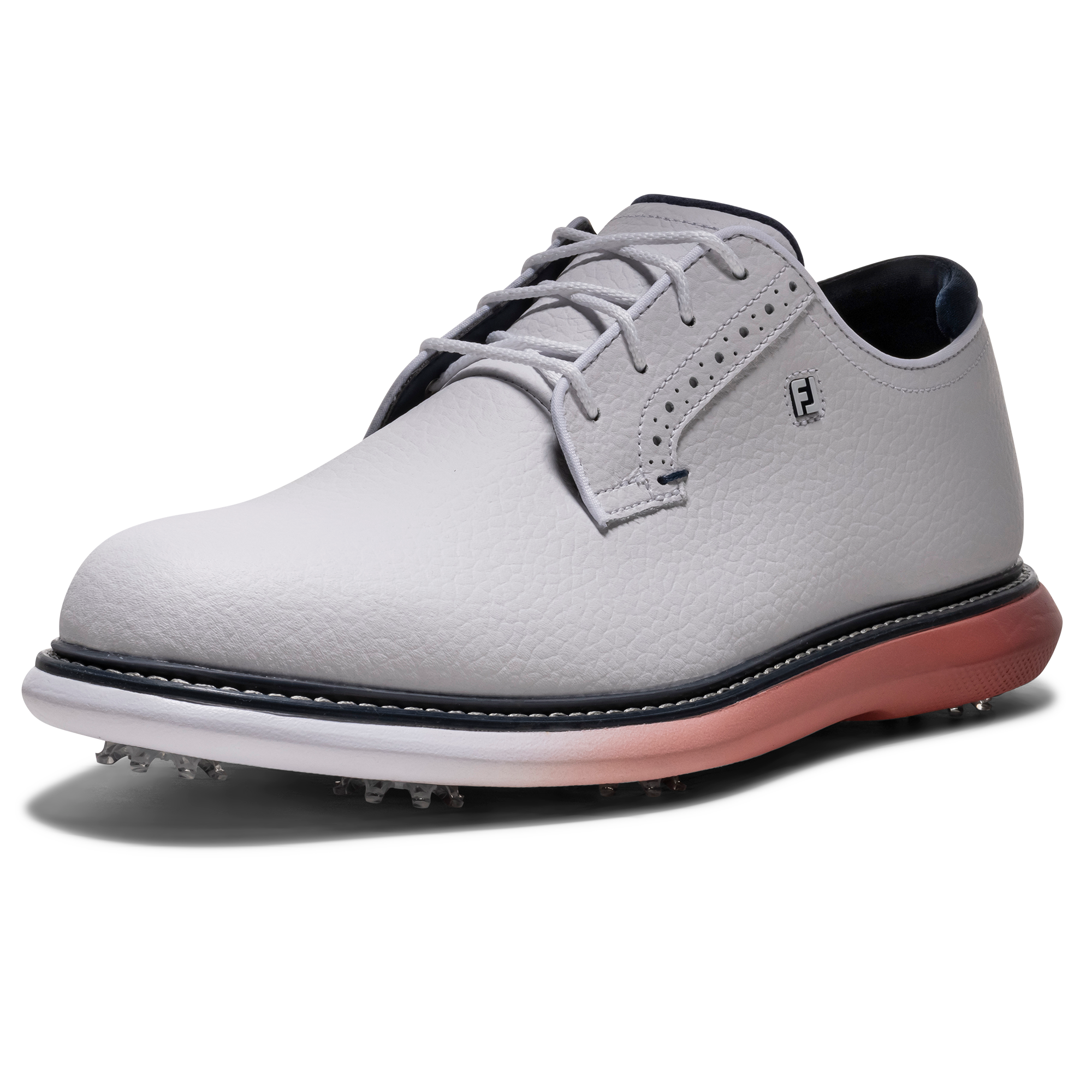 Men's Traditions Spiked Golf Shoe - White/Multi | FOOTJOY | Golf